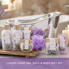spa luxetique shower gel pour demonstrating gentle cleansing and foam