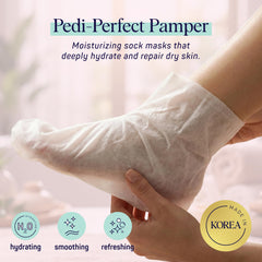SpaLife foot sockie worn for 20 minutes demonstrating easy use and comfort