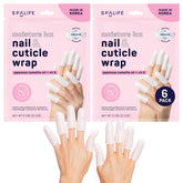 SpaLife front packaging of 6-pack 60-count nail cuticle wraps showing branding and product benefits