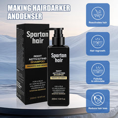 SPARTAN HAIR pump and label detail emphasizing ingredient clarity and trust