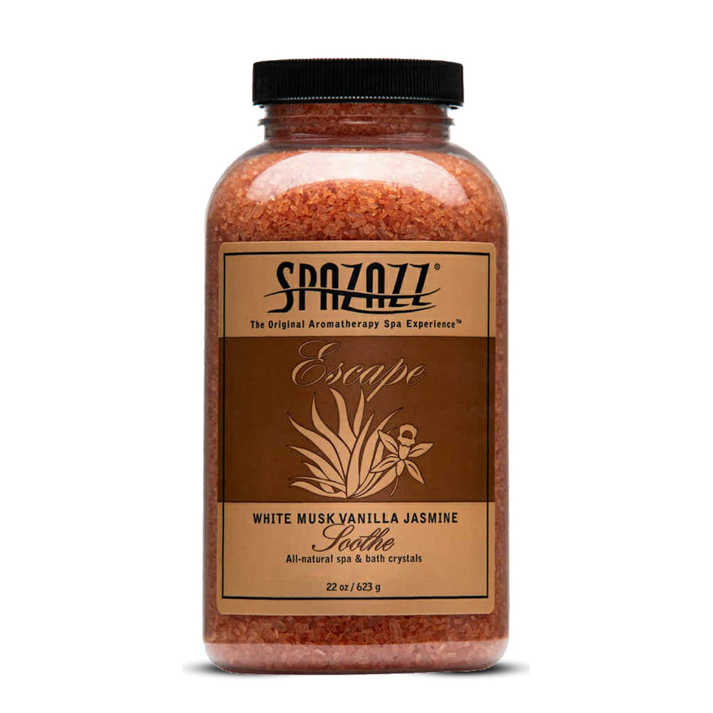 Spazazz front packaging showing scent and product name, conveys trusted aromatherapy