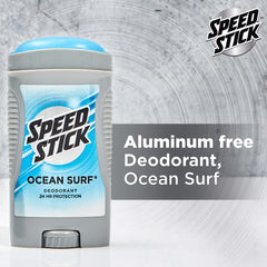 Speed Stick back label with directions and product details visible