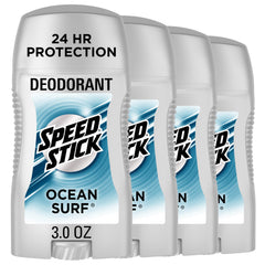 Speed Stick front packaging showing Ocean Surf scent and benefits