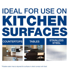 P&G PROFESSIONAL Spic and Span cleaning a greasy kitchen countertop efficiently