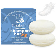 Spiraleaf unscented front packaging showing two bars and recyclable box benefits