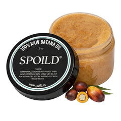 SPOILD front jar showing label and 2 oz size with clear benefit of pure oil