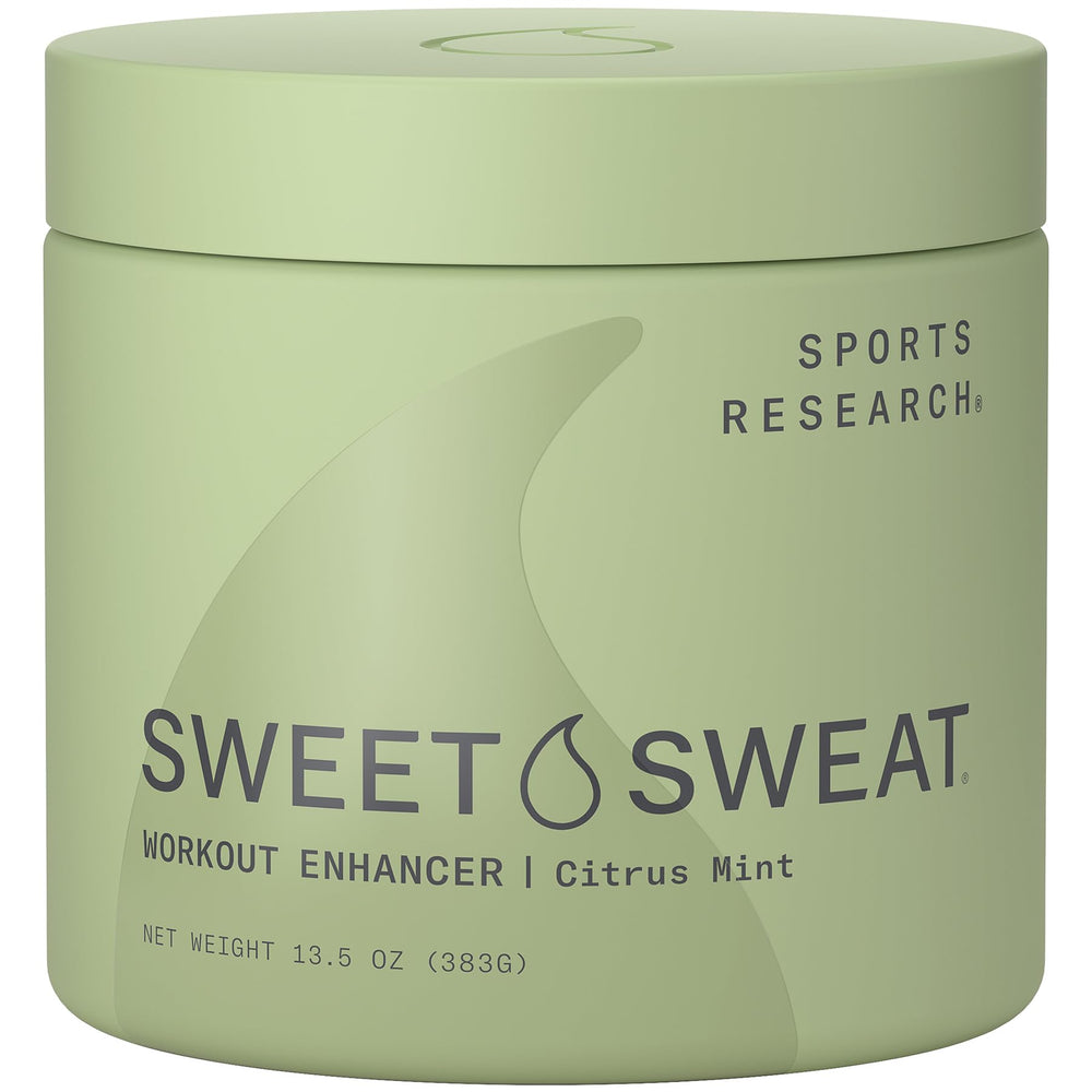 Sports Research jar front view showing Citrus Mint scent and volume benefit