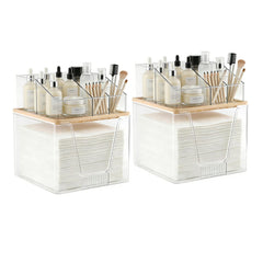 spospo front view organizer showing compact dual-tier storage and neat presentation
