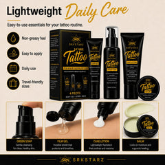 SRKSTARZ Care Lotion pump shot showing lightweight moisturizing benefit