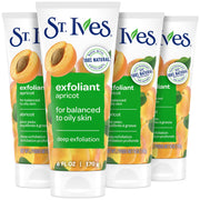 St. Ives front packaging showing apricot scrub and benefits