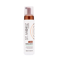ST. MORIZ front packaging showing foam bottle and instant guide colour benefit