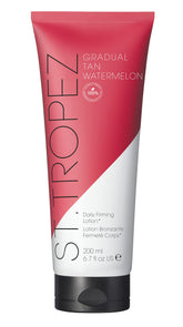 St.Tropez bottle front view showing packaging and watermelon scent benefits