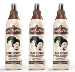 Sta-Sof-Fro front packaging showing three 250mL bottles and product benefit