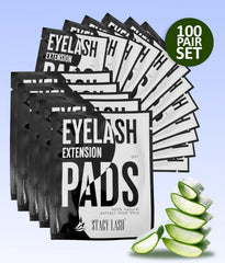 STACY LASH pads in use during lash extension demonstrating secure isolation