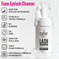 STACY LASH spoolies and brush arranged for precise cleaning and separation