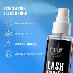 STACY LASH 40ml size next to ruler showing professional volume advantage