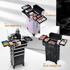 Stagiant open top compartment and drawers demonstrating organized access