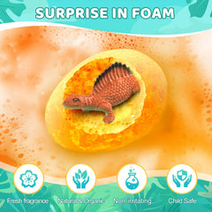 STARYAR bath bomb fizzing with bright water color demonstrating playful sensory effect