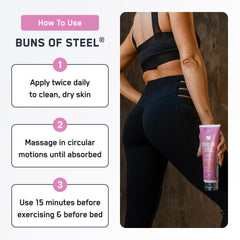 SteelFit application on thighs demonstrating targeted toning and massage benefit