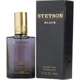 Stetson Black front bottle view showing label and portable 1.5 fl oz size for confident daily use