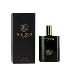 Stetson black front bottle showing classic packaging and confident style