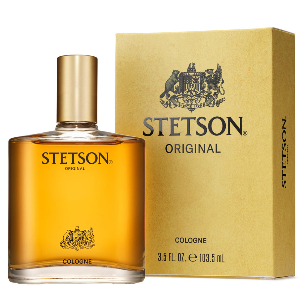 Stetson front bottle showing label and classic design suitable for daily wear