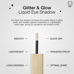 stila multiple swatches on skin illustrating shade payoff and blendable sparkle