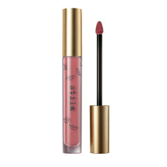 stila Patina front packaging showing sleek tube and shade, clear product identity and benefit