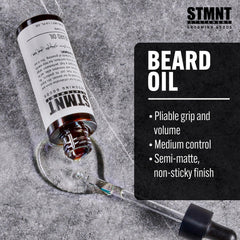 STMNT oil in palm ready to apply demonstrating easy daily use and control
