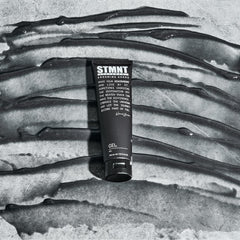 STMNT gel in hand during application demonstrating easy spreadability