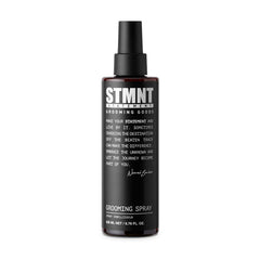 STMNT grooming spray front packaging showing bottle and label for quick identification and shelf appeal