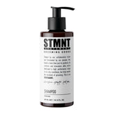 STMNT shampoo front bottle showing label and clean design for clear styling prep