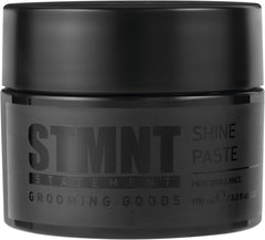 STMNT jar front view showing label and natural shine benefit