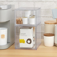 STORi Audrey close-up of clear BPA-free plastic demonstrating durability
