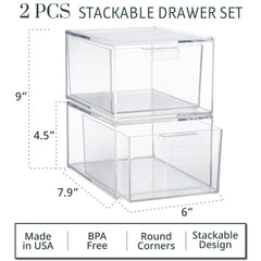 STORi stacked side view demonstrating vertical space savings