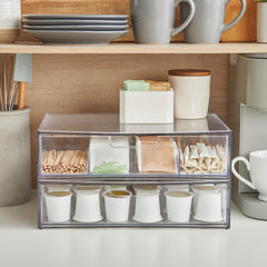 STORi clear acrylic edge detail highlighting durable BPA-free material