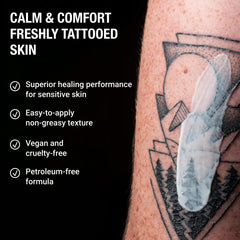 Stories & Ink close-up of cream texture showing lightweight, non-greasy formula for quick absorption