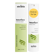 Stratia front packaging showing compact 1.7 oz tube for travel-friendly use