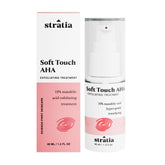 Stratia front bottle showing design and compact travel-friendly size