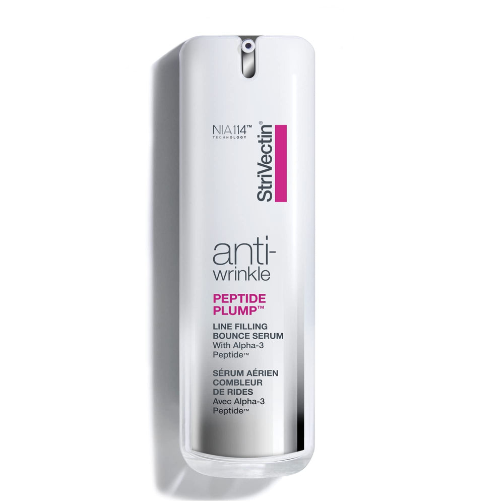 StriVectin front packaging showing bottle and label with product benefits