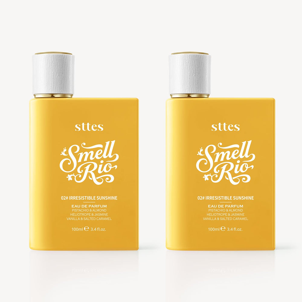 Sttes front bottle view showing elegant label and 100ml size for gifting