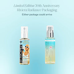 St.Tropez mist spraying a fine cloud to demonstrate even application benefit