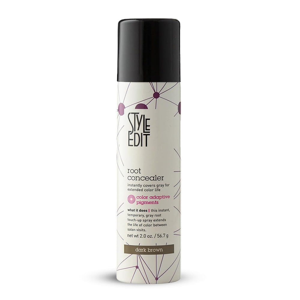 STYLE EDIT front packaging shows compact 2 oz spray for instant root touch-ups
