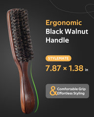 STYLEMATE brushing hair in use to smooth and add natural shine quickly