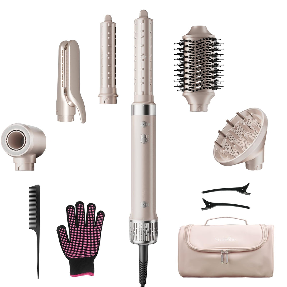 StyleVibe front product overview showing all attachments for versatile styling