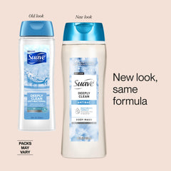 suave+ creamy lather close-up showing moisturizing foam