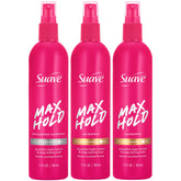 Suave three-bottle front packaging showing bundle and benefits