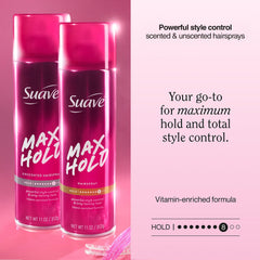 Suave unscented can close-up showing label and sensitive-skin benefit