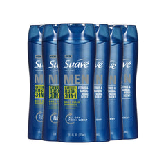 Suave Men front packaging showing citrus rush scent and benefits