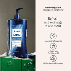 Suave Men pump action close-up demonstrating convenient single-hand use